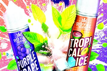 Purple Grape Ice and Tropical Ice by Royal Blend!