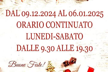 Nuovo orario festività natalizie!